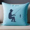 SVG fishing rod illustration for vector design use