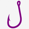 Vector art of a fish hook for DIY projects and web design