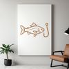 SVG fish hook design for cutting machine templates