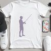 SVG fishing rod silhouette for vector design and commercial use.