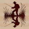 SVG fishing rod for commercial use vector design