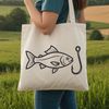 SVG fishing hook vector for cutting machine and web design