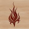 Vector illustration of flames, designed for cutting machines and digital art projects.