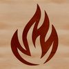 Illustration of fire shapes designed as a scalable SVG graphic.