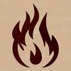 Beautiful Flames Shape Icon A digital illustration of a set of fiery flames in vector format, suitable for various design applications.