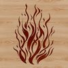 Sparkling Flame Graphic Shape High-resolution flame shape designed as a scalable graphic file.