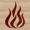 Simple Flame Vector Illustration A simple line drawing of flames, ideal for vector graphics and digital designs.
