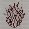 Flame Inspired Vector Shape A detailed SVG design featuring abstract fire elements for use in graphic design projects.