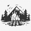 Fire Illustration In PDF File Format For Free Download