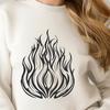 Flames Digital Art In SVG, PNG, PDF And DXF Formats