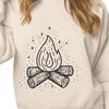 Camp Fire Illustration In SVG, PNG, PDF And DXF File Formats