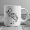 Stunning Flamingo Printable Artwork - Free DXF