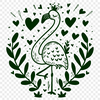 Unique Flamingo SVG, PNG, PDF And DXF Files