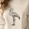 Unique Flamingo Vector Drawing DXF - Free Download