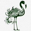 Unique Flamingo Stencil SVG - Free Download