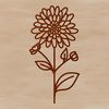 An SVG design featuring a detailed floral arrangement of Chrysanthemums, suitable for digital use.