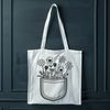 Wildflower Illustration for Your Pocket An illustration of a floral design for a pocket, featuring a stylized arrangement of wild flowers.