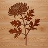 Stunning Single Flower Design A detailed illustration of a single chrysanthemum flower with intricate petals.