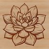 Stylized Succulent Illustration A stylized illustration of a succulent plant in a compact, graphic style suitable for digital use.