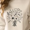 A colorful arrangement of flowers in various shapes and sizes, ideal for graphic design projects.