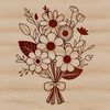Vibrant Floral Arrangement in Decorative Vase A digital bouquet of colorful flowers arranged in a decorative vase.
