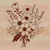Beautiful Bouquet Vector Art A colorful arrangement of flowers in various shapes and sizes, suitable for vector design.