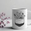 Whimsical Wildflower SVG Illustration A stylized vector illustration of a flower pocket, featuring intricate details and designs.