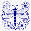 Free Vector Dragonfly Graphic Art A colorful dragonfly illustrated in vector format for graphic design projects.