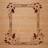 A decorative metal picture frame with intricate designs, suitable for vector art design.