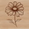 A colorful wild flower illustration created in vector format, suitable for various design applications.