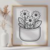 Free Floral Pocket Clip Art Design A free SVG flower pocket clip art design, ideal for crafting and DIY projects.