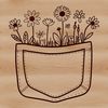 Stylized Wildflower Pattern A colorful floral pattern featuring a stylized flower design, suitable for personal or commercial projects.