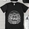 Skeleton Holding Floral Bouquet SVG Icon A stylized illustration of a skeleton holding a bouquet of flowers with a rose at its center.