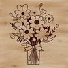 Beautiful Mixed Flower Design A bouquet of mixed flowers arranged in a decorative style.