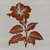 Vibrant Hibiscus Bloom Vector Art An SVG vector graphic representation of a single Hibiscus bloom, suitable for digital use in gardening and floral designs.