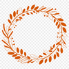 Floral Wreath Vector Design A floral wreath design made with vector graphics, suitable for cutting machine projects and craft templates.