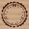 A floral SVG design featuring a decorative wreath made up of intertwined flowers and leaves.