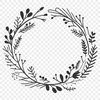 An intricately detailed SVG wreath illustration suitable for commercial or personal use.