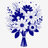 Vibrant Flower Vase A colorful arrangement of various flowers in a vase, suitable for wedding decorations or Mother's Day gifts.