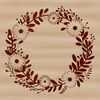 Free Vector Floral Arrangement A floral design created in vector format, suitable for cutting or laser engraving.