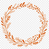 Elegant Floral Garland Design A floral design created as a vector wreath.