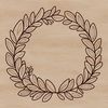A digital floral wreath design created as a vector art, suitable for various applications.