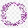 Floral Wreath Vector Template A floral wreath designed as a vector art template.