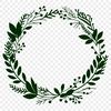 Decorative SVG Wreath Vector Art A decorative floral wreath designed as vector art.