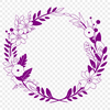 Creative Clip Art Wreath Template A floral wreath illustration designed as vector art for digital use.