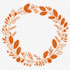 Decorative wreath illustration available in editable SVG format.