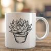 Beautiful Desert Plant - Laser Cutter PNG