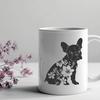 Floral Dog - PNG Format