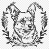 Unique Welsh Corgi Digital Drawing - Free PNG Download