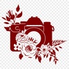 Floral Camera In SVG For Free Download